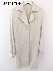◇ COMME CA ISM コムサイズム 長袖 トレンチ コート サイズL グレージュ レディース  【1110080000865】