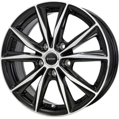 ホイール4本セット Valette Sting ブラックポリッシュ 15インチ 6J+53 5H-114.3のサムネイル