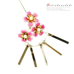 髪飾り 成人式 振袖 袴 花 浴衣 夏祭り 花火大会 ピンク シルバー 桜 パール ビラ簪 かんざし キラキラ おしゃれ かわいい U型 No.9-4531