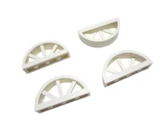 レゴ★未使用！お洒落な半円型フェンス４点セット（白色）