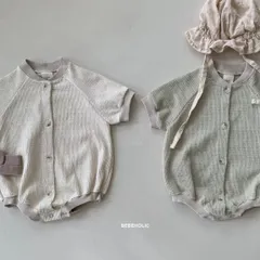 ワッフルロンパース／bebeholic／【60】