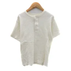 B&Y ユナイテッドアローズ BEAUTY&YOUTH ビューティー&ユース カットソー 半袖 ヘンリーネック ワッフル生地 S オフホワイト /YK35