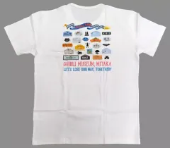 Tシャツ　モザイク定礎 Tシャツ ライトブルー LLサイズ 「三鷹の森ジブリ美術館」 限定グッズ 再入荷 | 三鷹の森ジブリ美術館オンラインショップ マンマユート