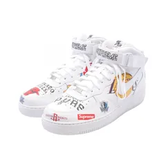 シュプリーム Supreme スニーカー Supreme × NIKE Air Force 1 Mid '07 AQ8017-100 ホワイト レザー × NBA × Nike Air Force 1 Mid '07 スニーカー メンズ 未使用