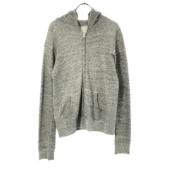 エヌハリウッド 日本製 長袖 スウェット ジップパーカー 36 杢グレー N.HOOLYWOOD メンズ