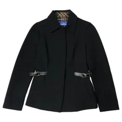 BURBERRY BLUE LABEL(バーバリーブルーレーベル) check lining short coat 裏地チェック ショートコート  ジャケット CF55-628 38(M) ブラックのサムネイル
