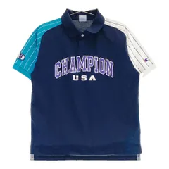 サイズ：M CHAMPION GOLF チャンピオンゴルフ  半袖ポロシャツ  ネイビー系 [240101317434]# ゴルフウェア メンズ ストスト