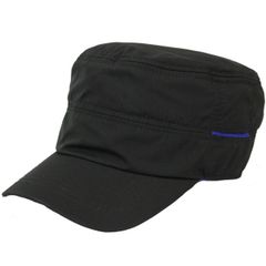 【色: ブラック】レインキャップ ワークキャップ 撥水加工 ゴルフ 帽子 紫外線