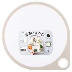【送料無料】まるいまな板　30ｃｍ　ホワイト