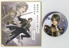 【中古】雑貨 へし切長谷部 缶バッジ・ミニ色紙セット 「刀剣乱舞無双 オンライン限定くじ」 E賞14