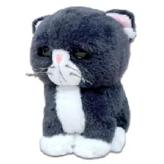 高さ約12㎝ 猫 白黒ぼんぼん ぬいぐるみ もちゃぼんぼん Design) 内藤デザイン研究所(Naitou