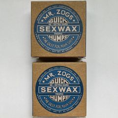 SEX WAX サーフィン ワックス TROPIC or BASECOAT 6X ブルーラベル 【真夏用orベースコート】 2個セット