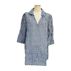 ルミノア Le minor シャツ/ブラウス チェック サイズ 38 ブルー レディース s_z F-M9512