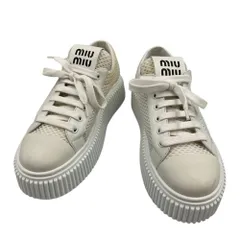 ミュウミュウ ビジュ 6cm厚底 スニーカー 38 ロジェヴィヴィエ 【公式