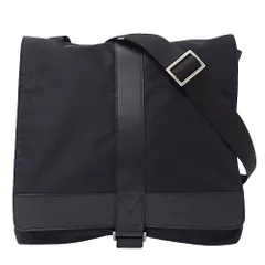 【良品✨】サルヴァトーレフェラガモ メッセンジャーバッグ レザー ナイロン 黒 サルヴァトーレ・フェラガモ(Salvatore Ferragamo