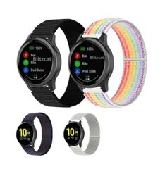 新品未使用 送料無料 GARMIN Galaxy Watch HUAWEI WATCH 20mm ナイロン 交換ベルト ガーミン ギャラクシーウォッチ ファーウェイウォッチ シンプル ランニング ジョギング 交換バンド スマートウォッチ かわいい かっこいい