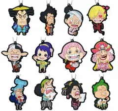 【中古】雑貨 全12種セット ラバーマスコット 「一番くじ ワンピース 見参!赤鞘九人男～第二弾～」 H賞