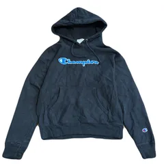 champion パーカー　Mサイズ　リバースウィーブ　ブラック　青タグ