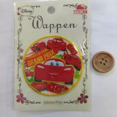 ディズニーピクサー　カーズ丸柄　アイロン接着　ワッペン