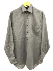 NAUTICA (ノーティカ) 長袖シャツ 胸ポケット 総柄 80s 90s M/M ベージュ系 ブラウン系 グレー系 メンズ/025