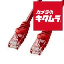 【新品】サンワサプライ LA-Y6-005R カテゴリ6UTP LANケーブル 0.5m レッド