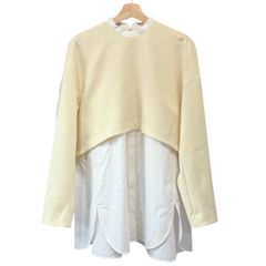 ENFOLD エンフォルド ベージュ トップス チュニック 38 ENFOLD エンフォルド 21SS ダブルクロスSHレイヤーチュニック