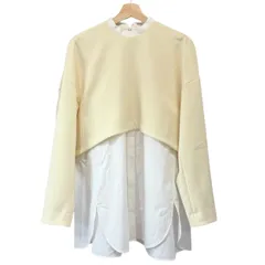 ENFOLD エンフォルド 21SS ダブルクロスSHレイヤーチュニック シャツ 300ES230-0100 38 ホワイト R14649
