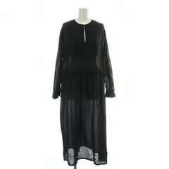 ドゥロワー Drawer ワンピース ミモレ ロング 長袖 スキッパー  