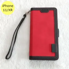 iPhoneケース レトロ 手帳型 iPhone 11 XR レッド スマホ アイフォン ケース