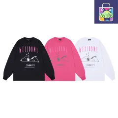 【本日限定特価】ON 828 メンズ ロングスリーブ Tシャツ プリント ブラック/ホワイト/ローズレッド S-L [本日特価|新品未使用品]
