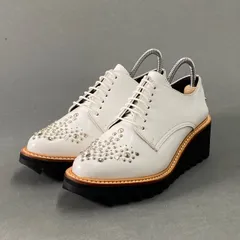 2L21 KAYO NAKAMURA by Y’s カヨナカムラ ワイズ スタッズヒールシューズ シャークソール 3 ホワイト レザー Yohji Yamamoto ヨウジヤマモトのサムネイル