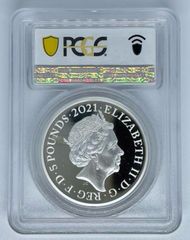 特価 2021年 エリザベス 女王 ゴシッククラウン 5ポンド 銀貨