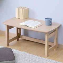 山善(YAMAZEN) テーブル ローテーブル 折り畳み 天然木 完成品 幅70×奥行41×高さ35cm 一人暮らし キウイ SPD-7041L(KW)