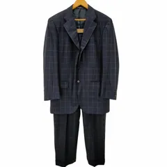 ポロバイラルフローレン Polo by RALPH LAUREN 三角タグ 格子チェック柄3Bテーラードジャケット スラックスパンツ セットアップ メンズ  C96-W84-T180のサムネイル