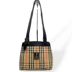 レア　 バーバリー　ノバチェック　ショルダーバッグ　ヴィンテージ　0183 バーバリー ショルダーバッグ ノバチェック ホースロゴ