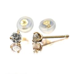 数量限定・新品❤︎K18PG 天然ピンクダイヤモンド 計0.04ct ピアス