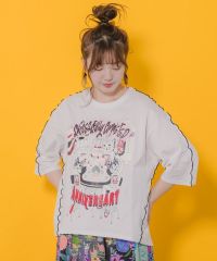 ScoLar（スカラー）ScoLar25周年アフターパーティー柄Tシャツ　オフホワイト、ブラック、ピンク、ブルー　152676