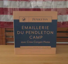 ペンドルトン ブランケット ホルダー付き ネイビー×ホワイト ペン