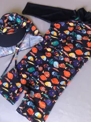 Fish pattern rash guard　お魚柄　フィッシュ　ベビーラッシュガード　男の子水着　海外水着　ベビー水着　ベビースイムウェア　ベビー服　ベビー　子供服　水遊び　プール　ベビープール