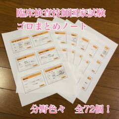 みか/臨床検査技国家試験対策ノートまとめ　とじしろありB5両面印刷 みか様専用/臨床検査技国家試験対策ノートまとめ とじしろありB5