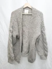 ◇ ⊇ B:MING by BEAMS ビーミング by ビームス ウール100％ 長袖 ニット カーディガン 表記なし グレー レディース P  【1409090006173】