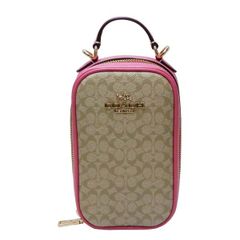 コーチ　COACH　マイクロシグネチャー　ショルダーバッグ　エヴァ　フォン　クロスボディ　ＣＦ３６８　ライトカーキ/ペチュニア　未使用品