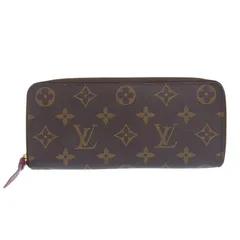 ルイヴィトン LOUIS VUITTON モノグラム ポルトフォイユ・クレマンス 長財布 フューシャ M60742 中古 新入荷 LV1805