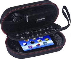 Smatree PS Vita PS1000 2000 PSP3000とアクセサリー用 ストレージケース P100 7.8x 4.4x 2.4 インチ(Black)