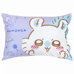 新品 MORIPiLO ちいかわ 枕カバー モモンガ (とろける肌触り なめらかピローケース) 43x63cm 親子で使える 子供 大人兼用 洗える 可愛い グッズ ぬいぐるみ まくらカバー パープル キャラクター まくらのモリシタ