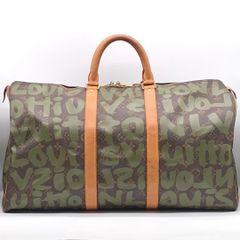 鑑定済Louis Vuittonグラフィティ キーポル50ボストンバッグヴィトン 
