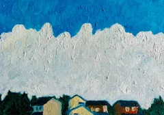 絵画 油絵 沢健 里の民家 風景画 直筆証明書あり 額付き Ｆ6 Yahoo!オークション -「沢健」(美術品) の落札相場・落札価格