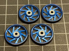 19mm プラローラー2セット(ローラー4枚です) ディープブルー　タミヤ　ミニ四駆