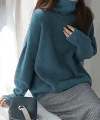 タートルネックニット レディース 秋冬服