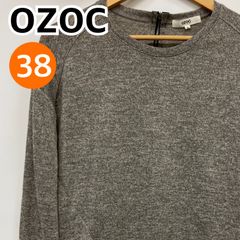OZOC オゾック トップス 長袖 トレーナー スウェット レディース グレー 38サイズ【CT1293】